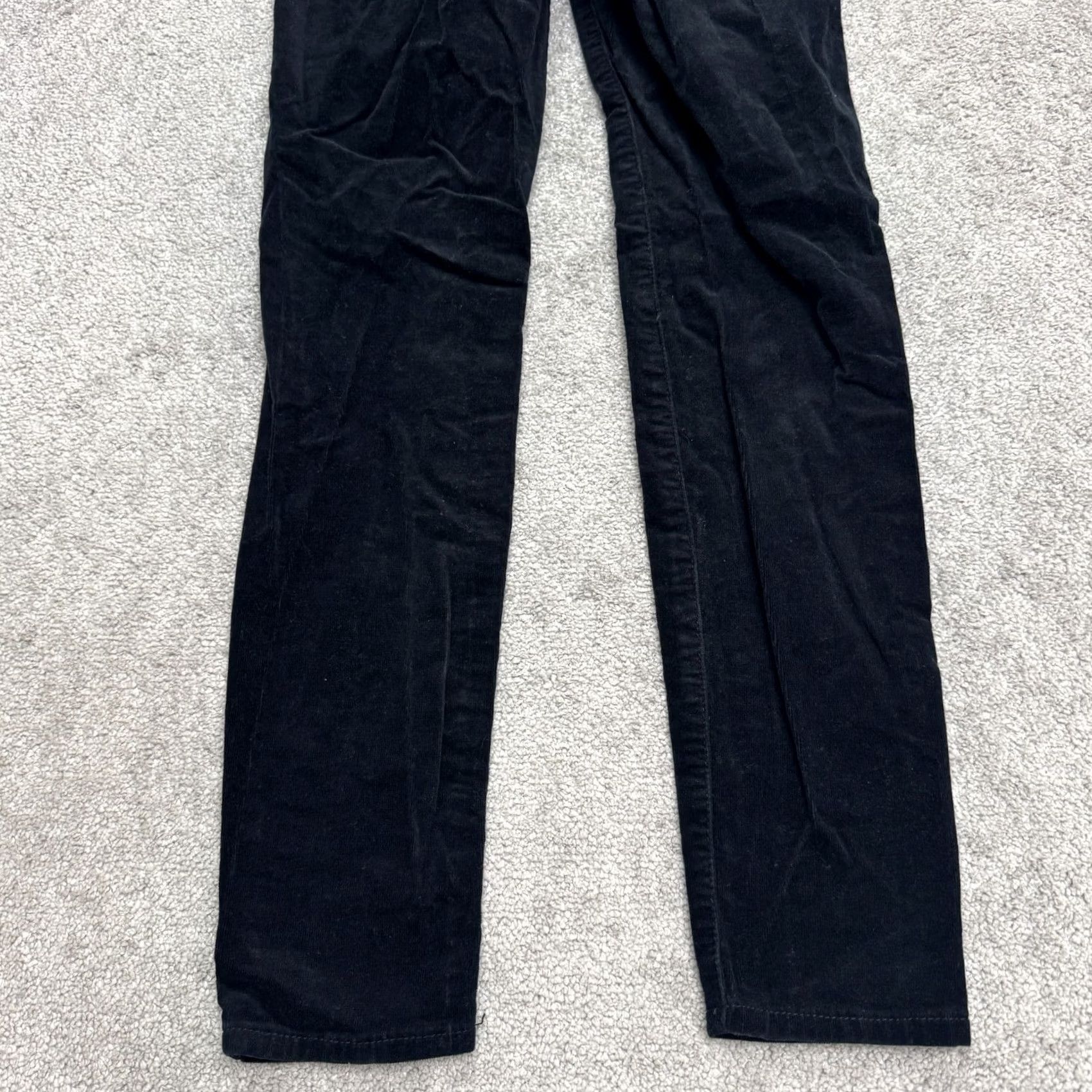 Vintage KUT from the Kloth Jeans Corduroy Skinny Womens 2 Black Mid Rise Stretch Casual Size 26" / US 2 / IT 38 - 4 Thumbnail
