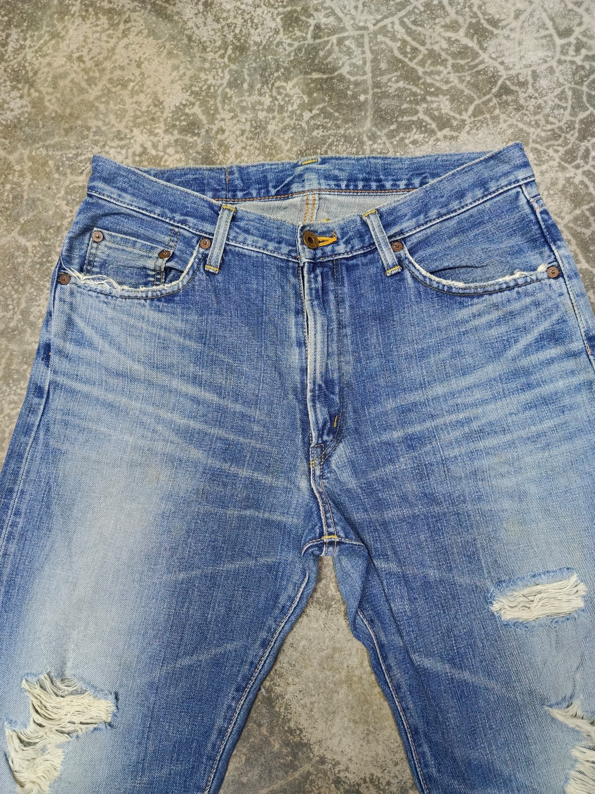 Tornado Mart Vintage edwin distressed 505XX selvedge jeans Size US 32 / EU 48 - 6 Thumbnail