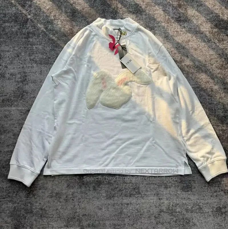 Dior Dior White Cotton Women's Sweatshirt . Size XL / US 12-14 / IT 48-50 - 1 Thumbnail