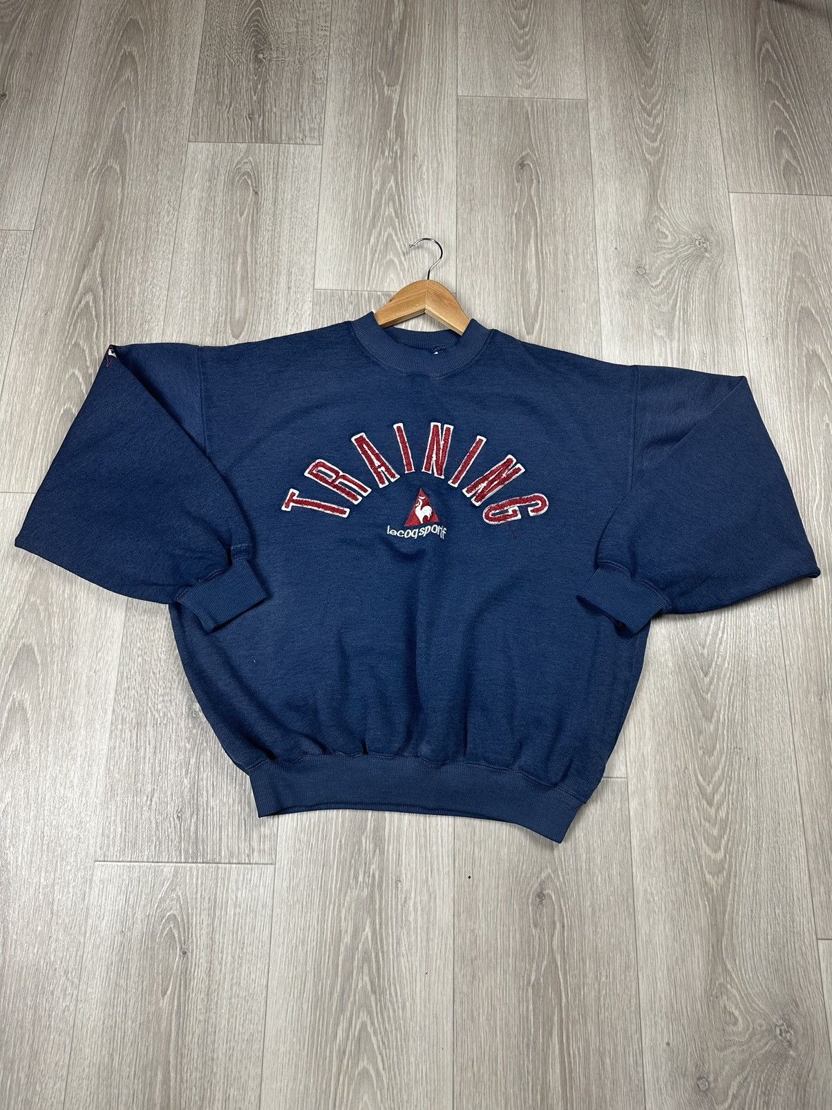 Le Coq Sportif × Vintage Vintage Le Coq Sportif Sweatshirts Big Logo Size US L / EU 52-54 / 3 - 3 Thumbnail