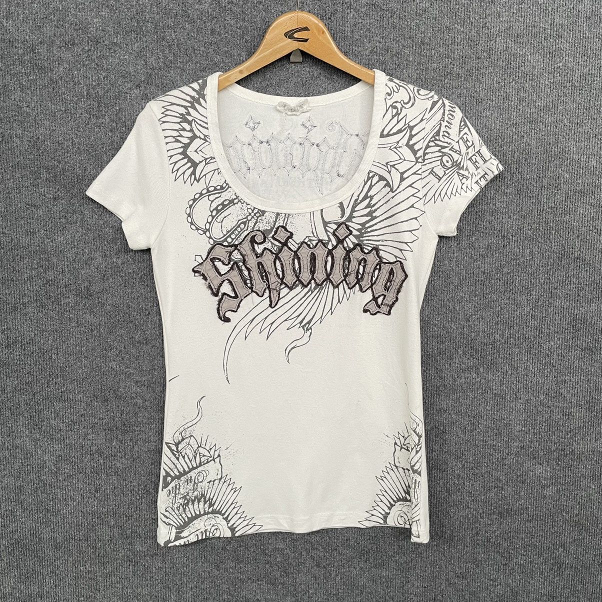 Affliction × If Six Was Nine × Japanese Brand Glitz Shining Blessed Cross Affliction Ifsixwanine Tee Size S / US 4 / IT 40 - 6 Thumbnail