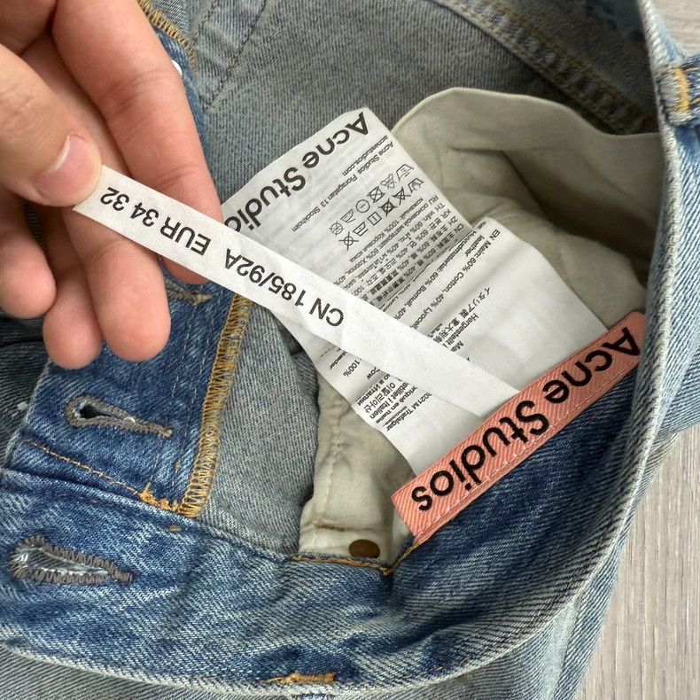 Acne Studios acne studios Splashed ink blue jeans 2504-Nextarrow Size US 34 / EU 50 - 2 Thumbnail