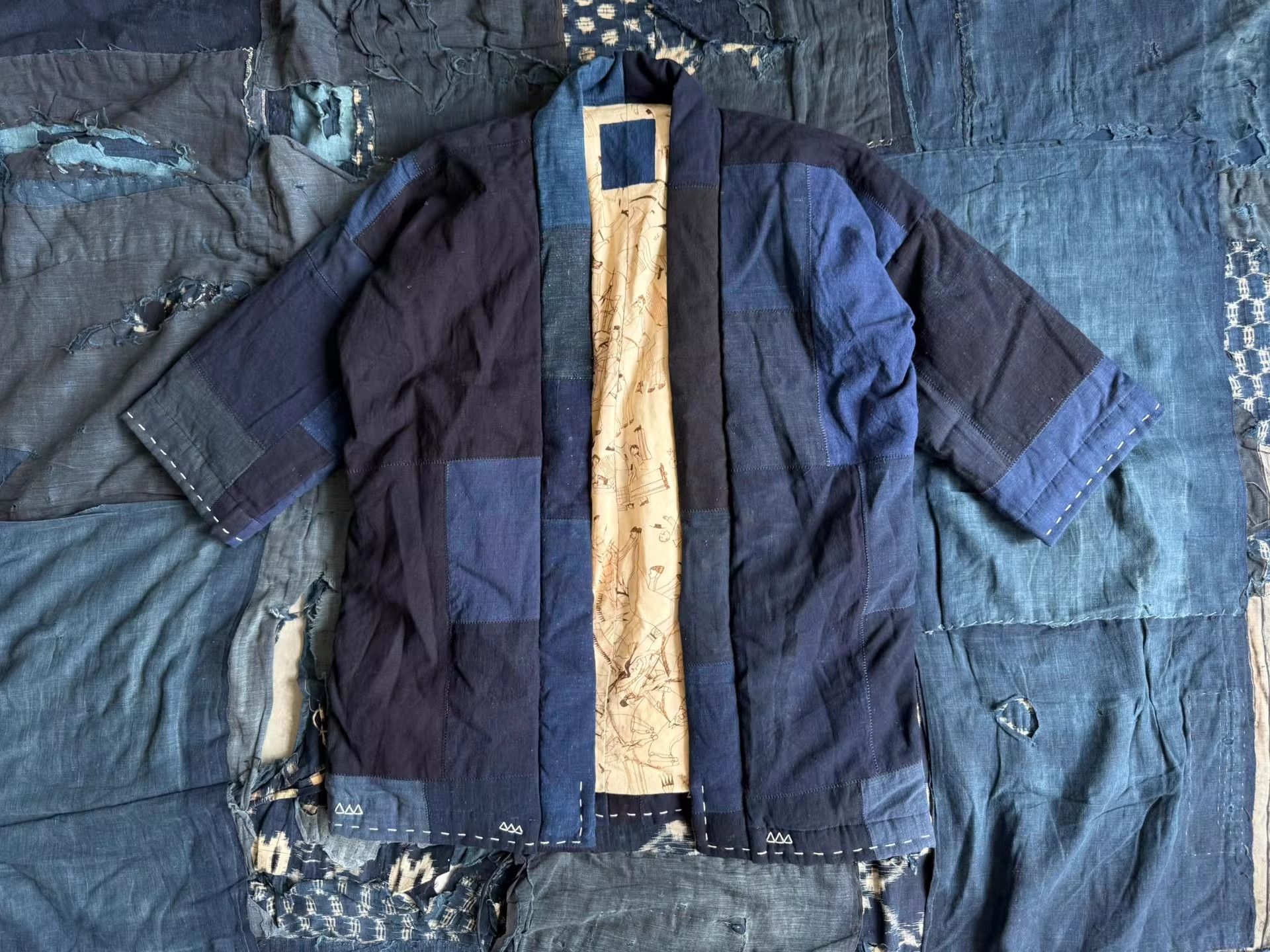 Visvim VISVIM SANJURO KIMONO DOWN INDIGO Size US M / EU 48-50 / 2 - 2 Thumbnail