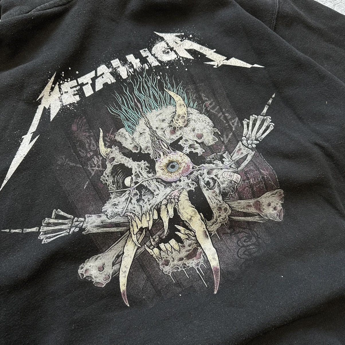Band Tees Metallica Black Cotton Full Zip Big Logo Hoodie Size US L / EU 52-54 / 3 - 11 Thumbnail