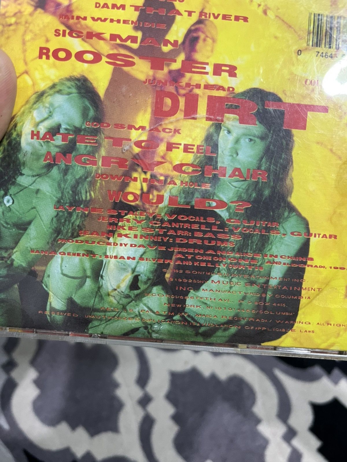 Band Tees Rare Alice in chains dirt 1992 CD Size ONE SIZE - 5 Thumbnail