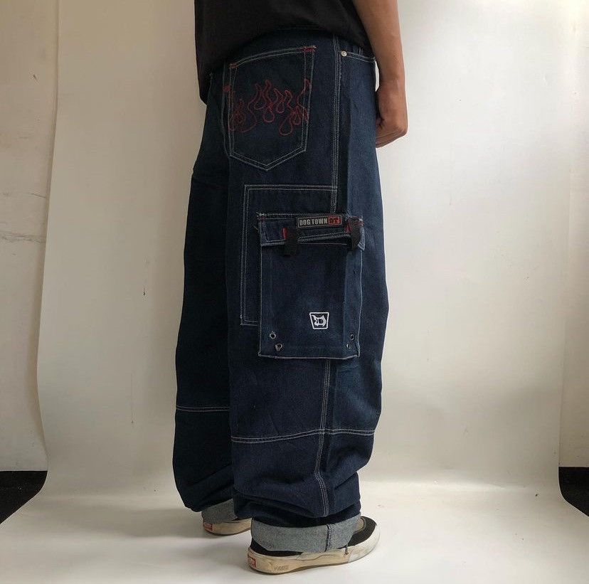 image of Dogtown x Ecko Unltd Y2K Dog Town Hip Hop Baggy Pants in Denim, Men's (Size 32)