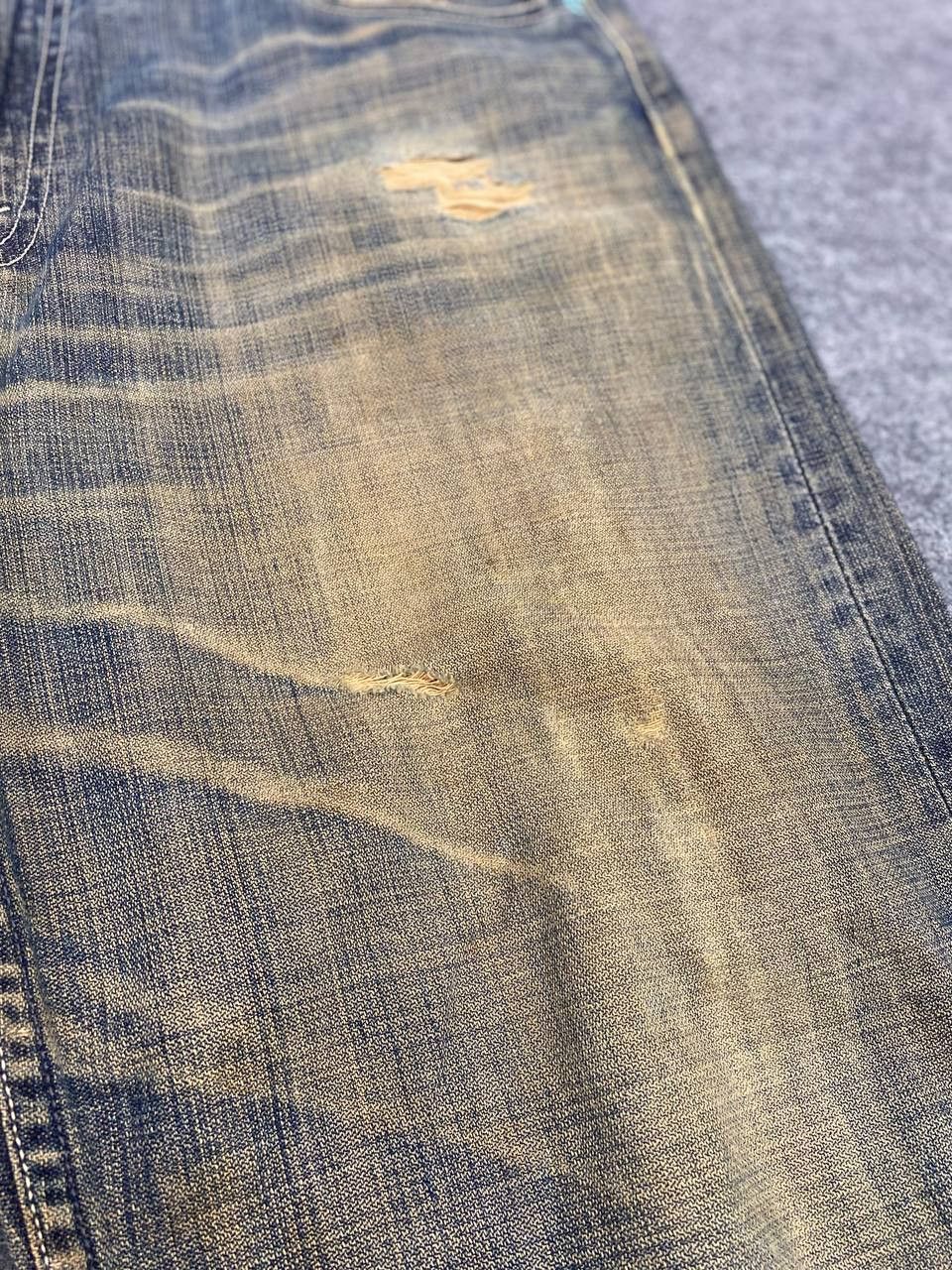 Levi's vintage levis 503 rusty distressed denim nice design Size US 35 - 13 Thumbnail