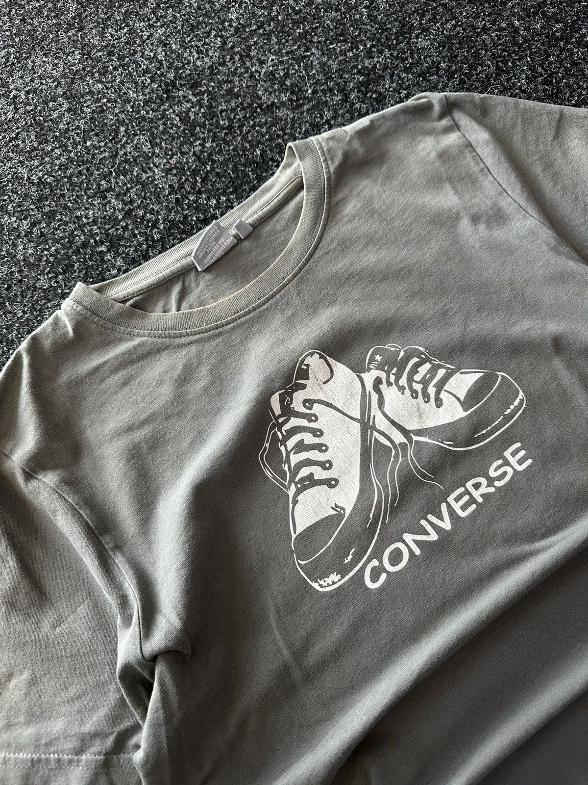 Converse × Vintage 🚨 VINTAGE CONVERSE ALL STAR VINTAGE BIG LOGO Y2K TEE RARE 00 Size US M / EU 48-50 / 2 - 4 Thumbnail