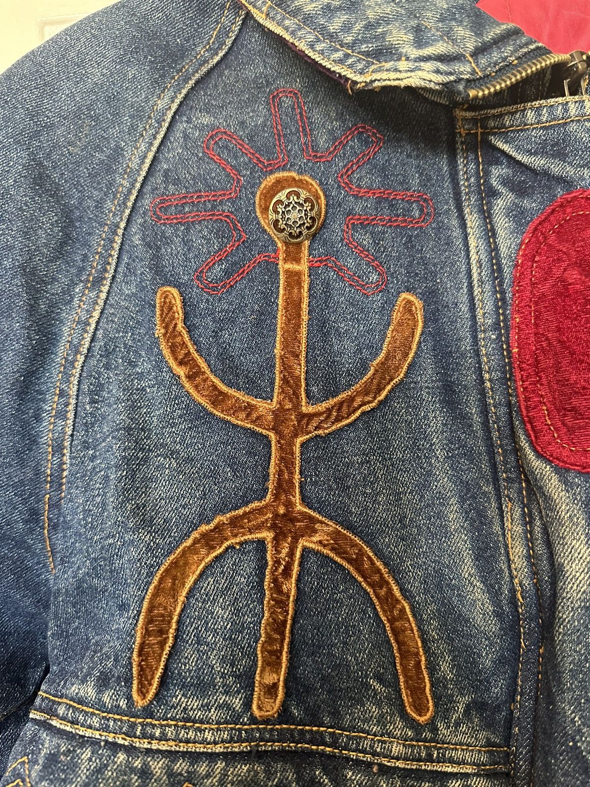 Kith Izzi Vintage 80’s Denim Jacket - North Star Kith Patchwork Size S / US 4 / IT 40 - 3 Thumbnail