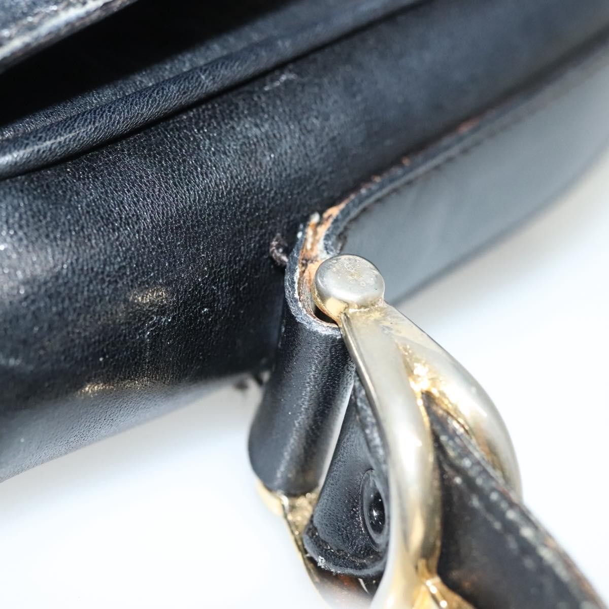 Celine CELINE Shoulder Bag Leather Navy Gold Size ONE SIZE - 7 Thumbnail