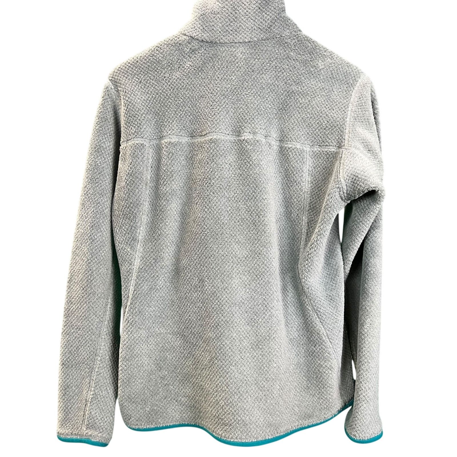 Patagonia Patagonia Gray Teal Women M 1/4 Zip Pullover Polartec Fleece Size M / US 6-8 / IT 42-44 - 2 Thumbnail