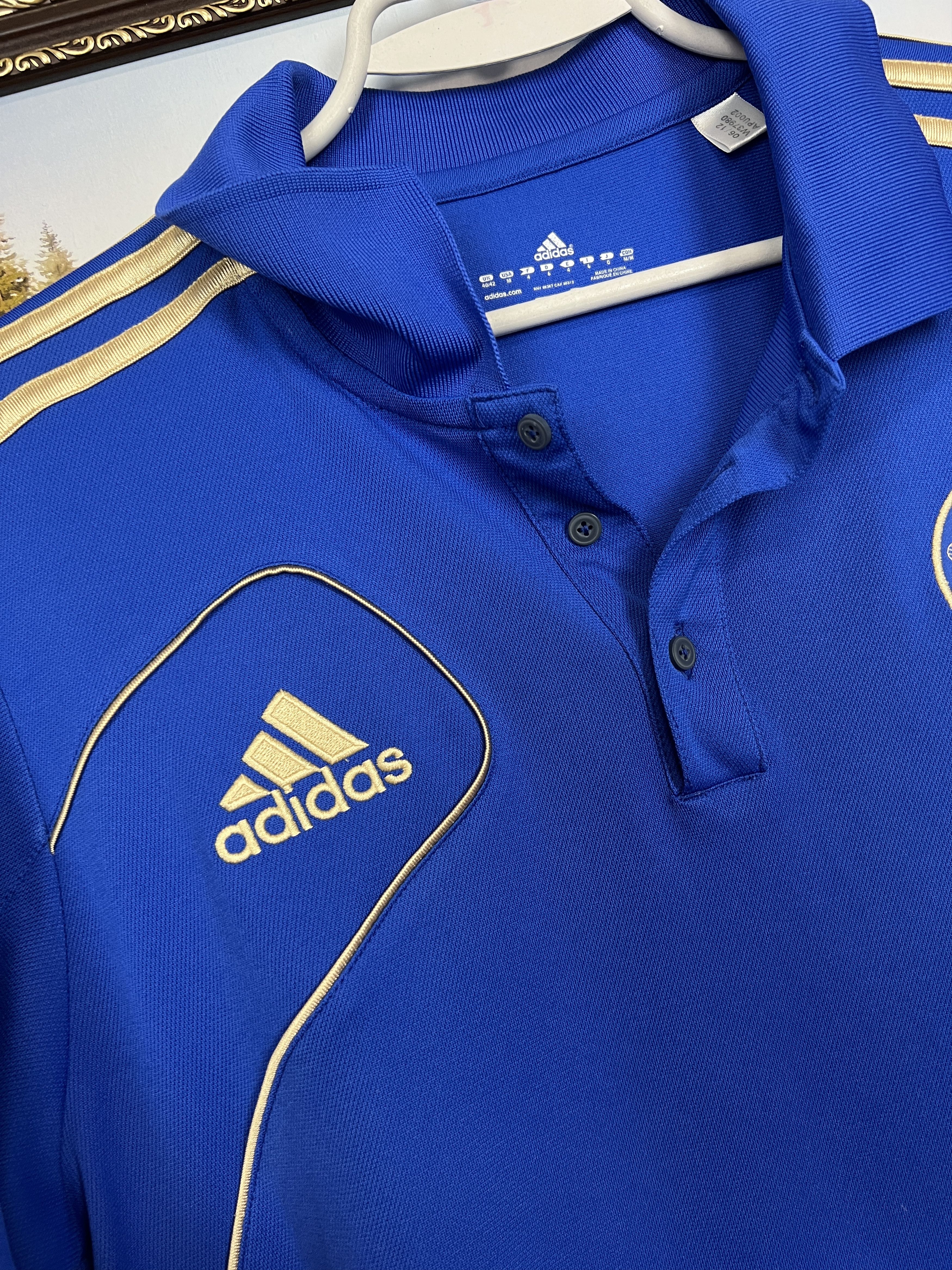 Adidas Vintage Chelsea Football Train Shirt Soccer Polo Tee Hype Size US M / EU 48-50 / 2 - 4 Thumbnail