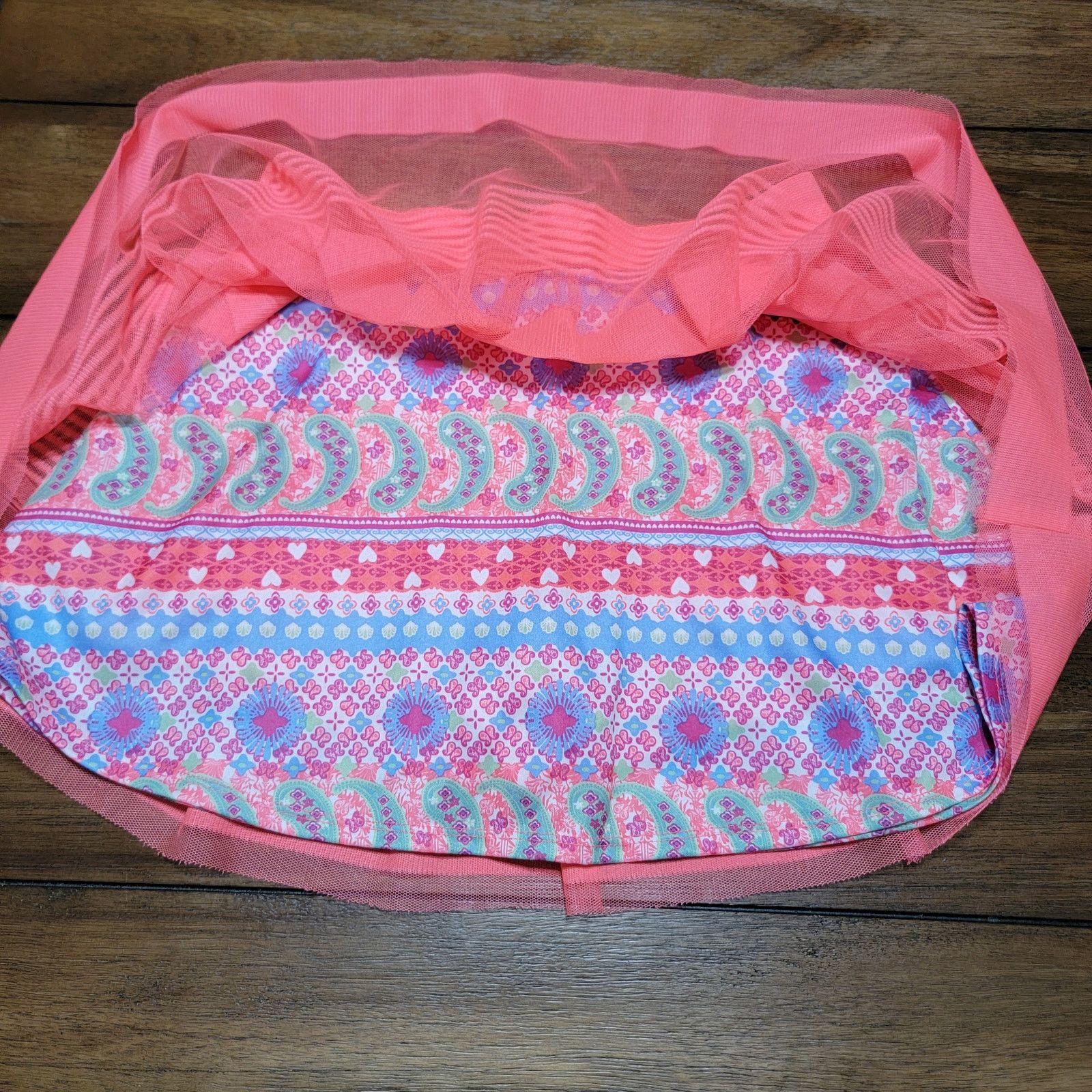 Faded Glory Faded Glory Girls Multi Pattern Skorts w/ Tule - XL (14-16) Size 26" / US 2 / IT 38 - 2 Thumbnail