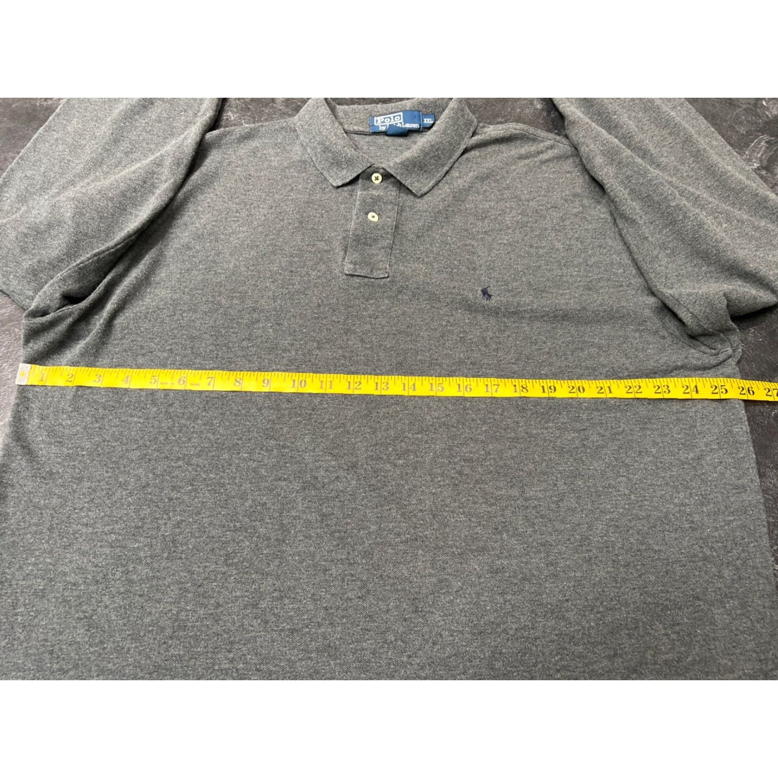 Polo Ralph Lauren POLO RALPH LAUREN Gray Golf Polo Shirt 2XL Custom Fit Casual Mens Size US XXL / EU 58 / 5 - 6 Thumbnail