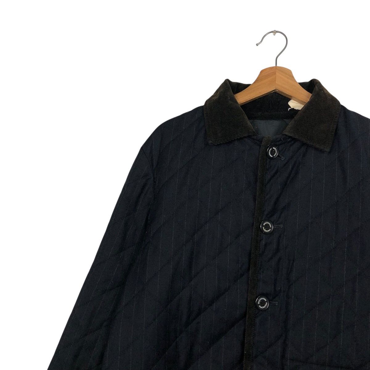 Mackintosh Men’s Quilted Coat with Button Front and Corduroy Collar Size US M / EU 48-50 / 2 - 8 Thumbnail