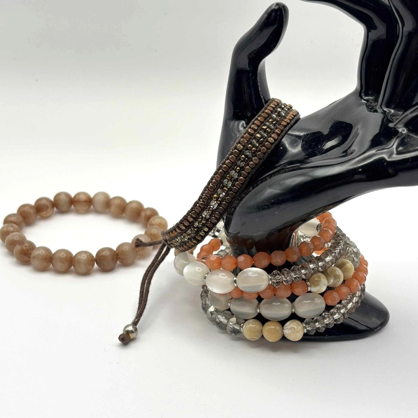 Other Brown & Orange Boho Bracelet Bundle Size ONE SIZE - 1 Thumbnail