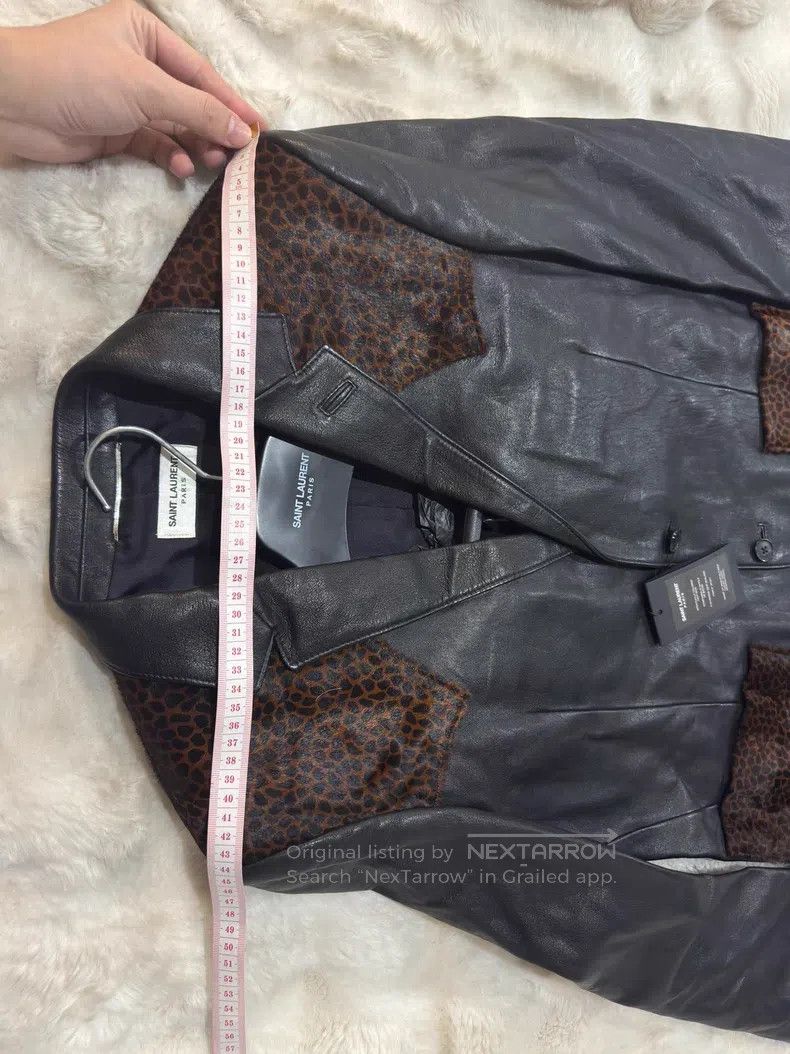 Saint Laurent Paris Saint Laurent Paris Leopard Print Men's Leather Jacket Size US M / EU 48-50 / 2 - 5 Thumbnail