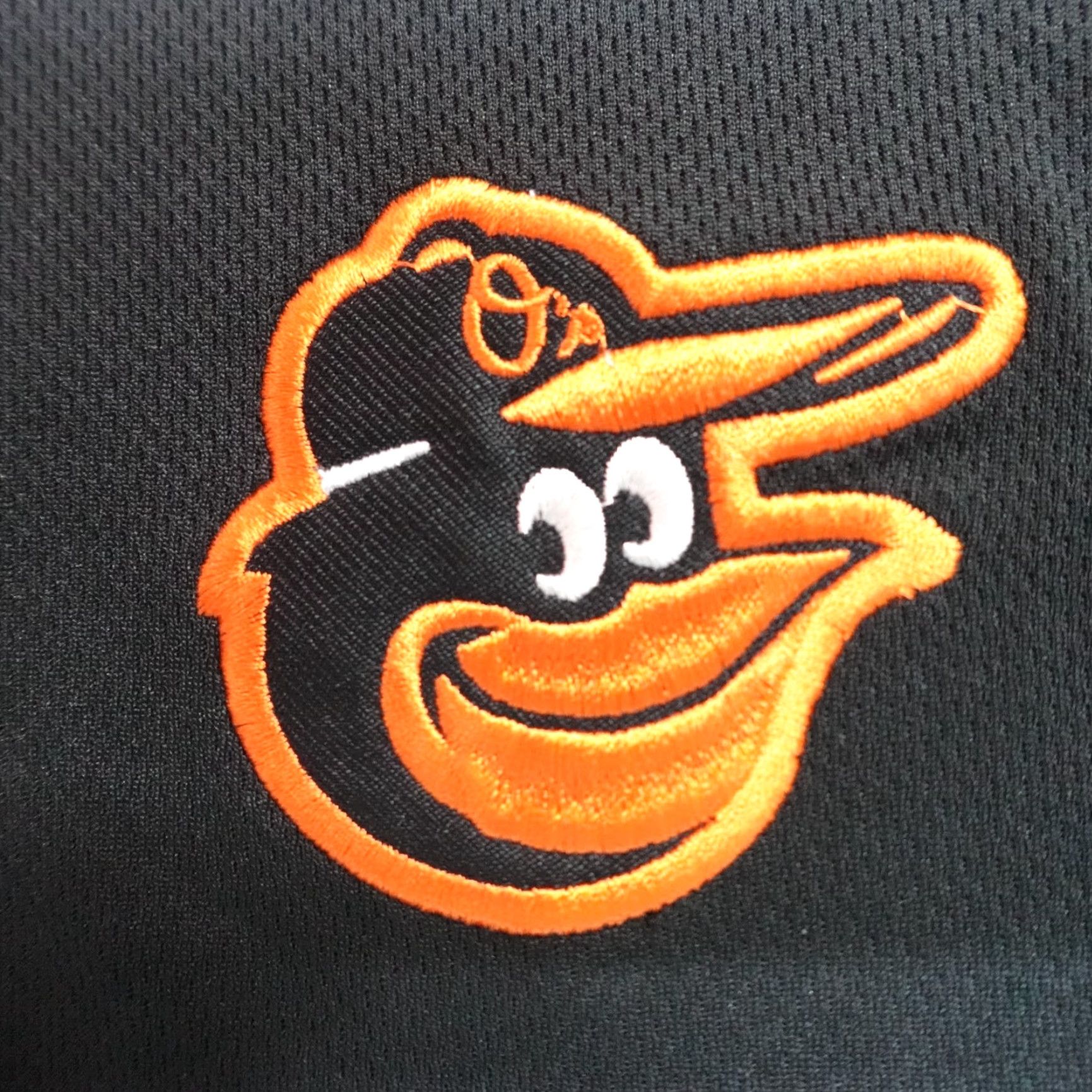 MLB Baltimore Orioles Polo Shirt Black Solid Official Embroidered Performance NEW 1X Big & Tall Men MLB Polo Size US XL / EU 56 / 4 - 2 Thumbnail