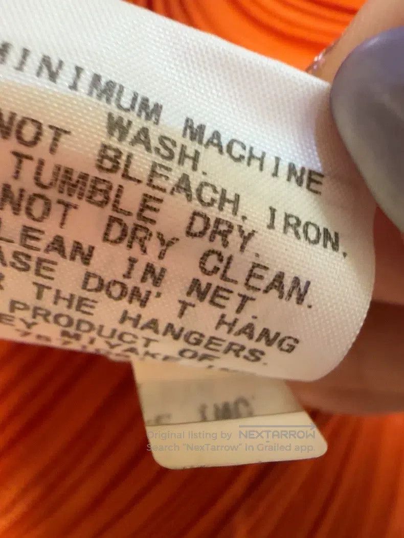 Issey Miyake Issey Miyake Orange Ruched Top Size XXL / US 16-18 / IT 52-54 - 3 Thumbnail