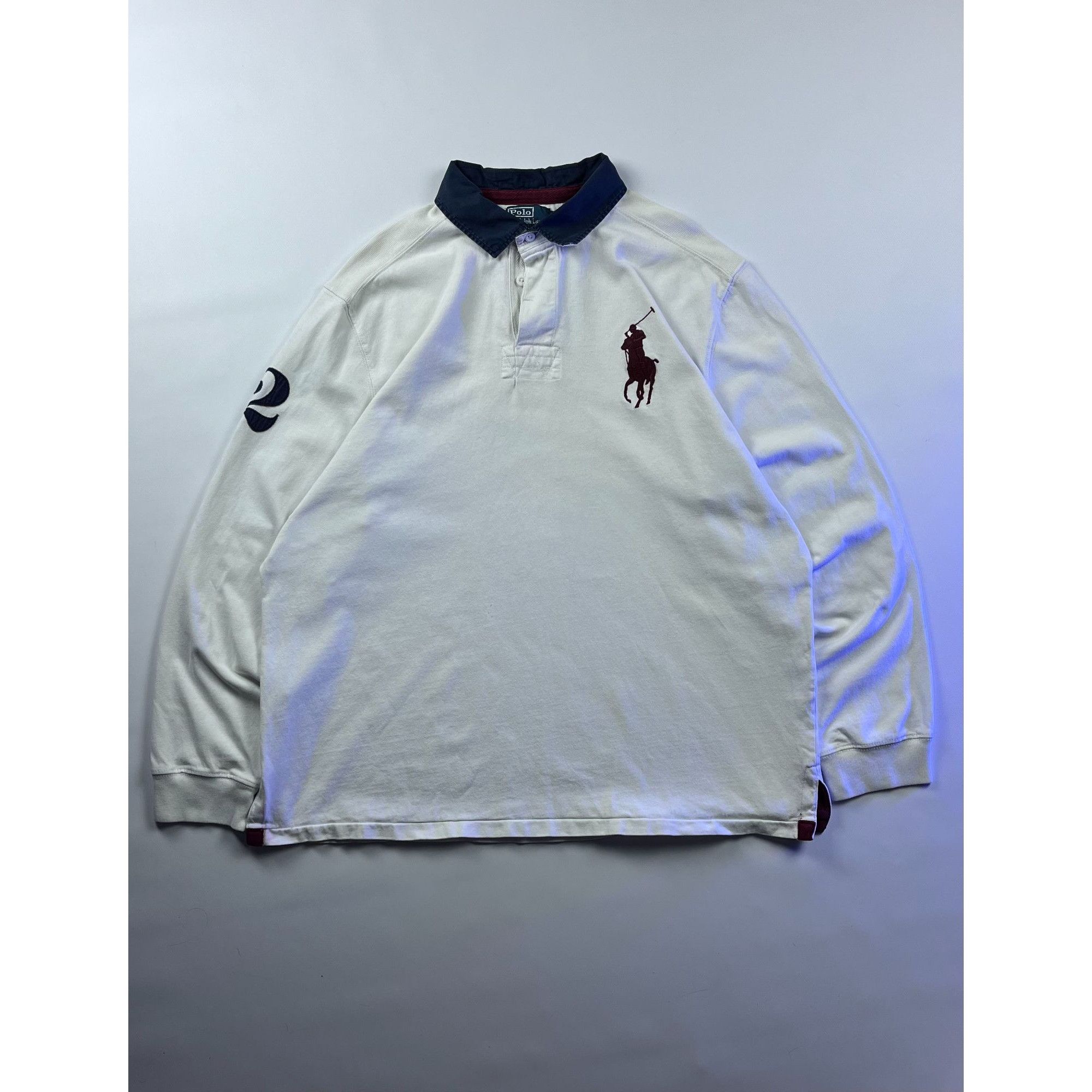 Ralph Lauren × Vintage Ralph Lauren Rugby Long Sleeve Shirt Size US XXL / EU 58 / 5 - 1 Thumbnail