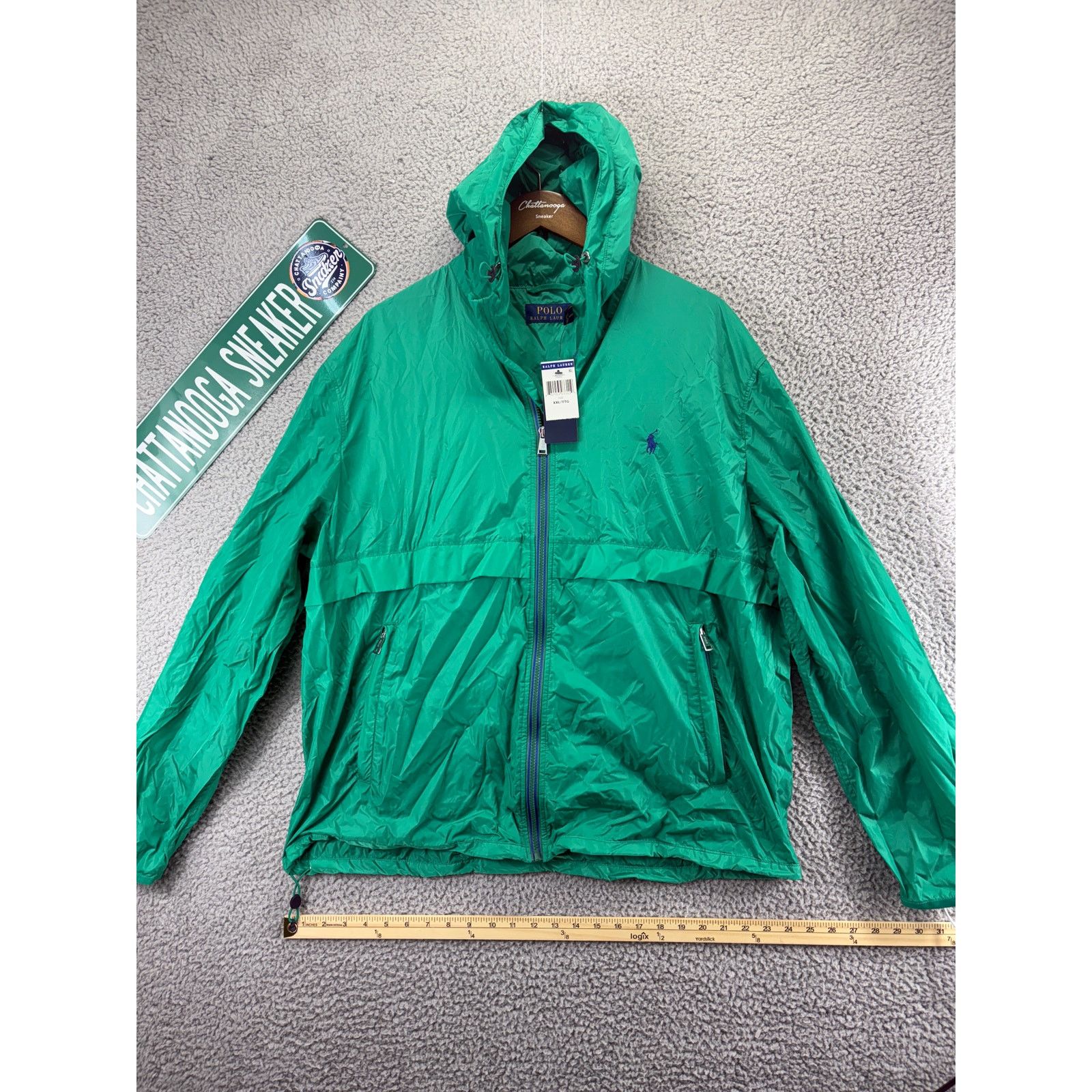 Ralph Lauren Polo Ralph Lauren Windbreaker Jacket Mens XXL Green Hooded Size US XXL / EU 58 / 5 - 1 Thumbnail