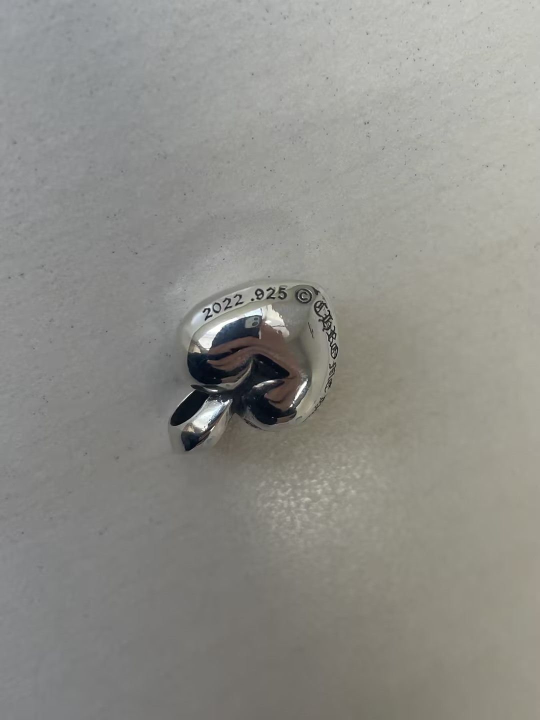 Chrome Hearts Chrome Hearts Silver R.l.P Heart Cemetery Necklace Pendant Size ONE SIZE - 7 Thumbnail