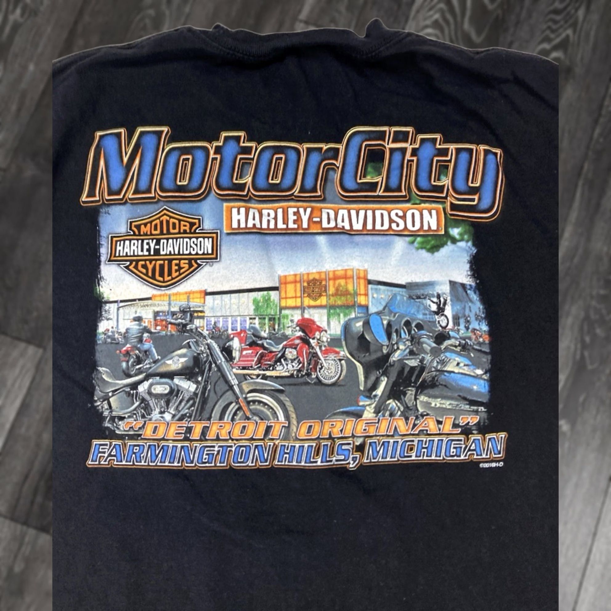 Harley Davidson Harley-Davidson T-Shirt Men Medium Black Logo City Motorcycle Graphic Print Crew Neck Short Sleeve Size US M / EU 48-50 / 2 - 1 Thumbnail