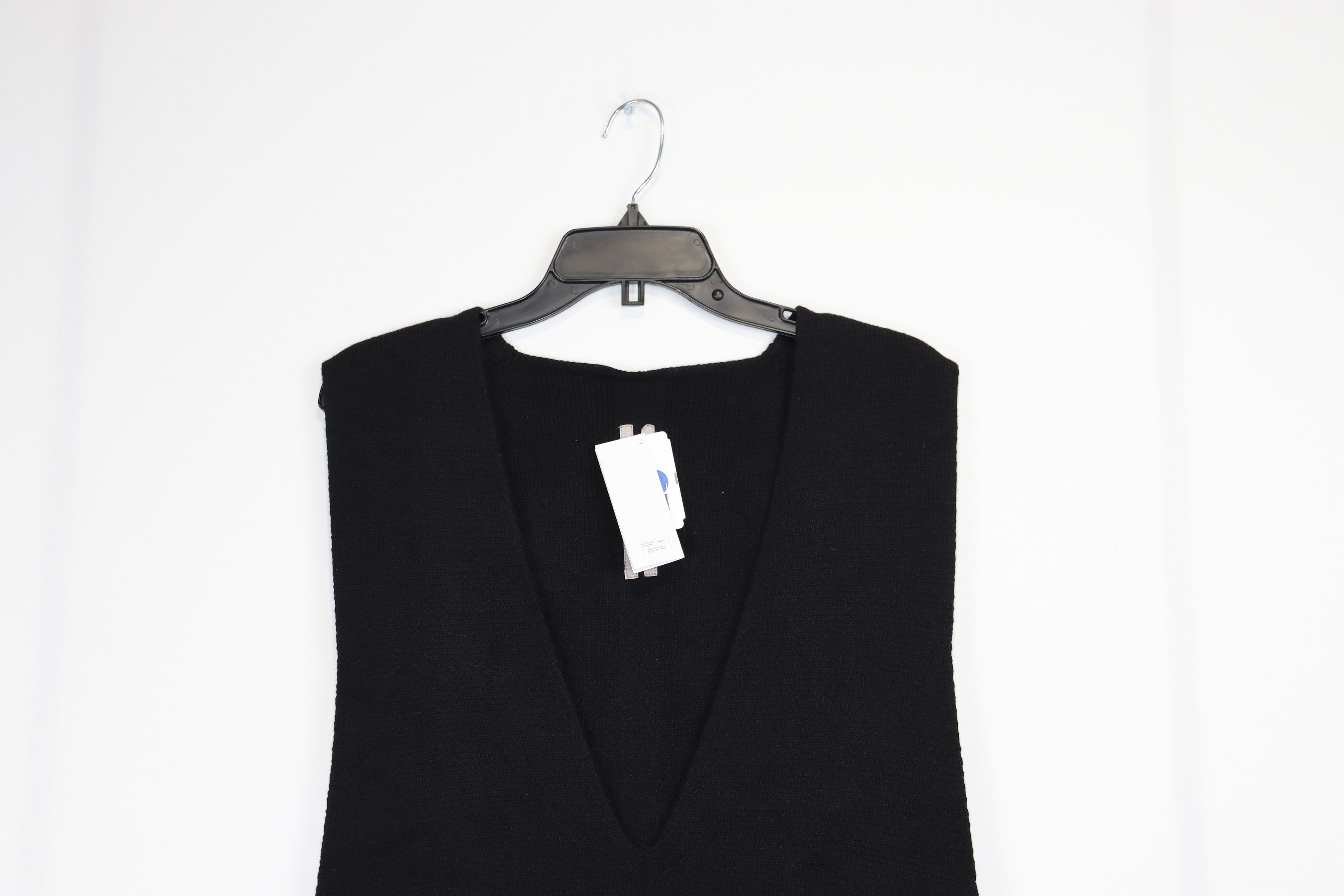 Rick Owens o1rshd One Size V Neck Knit Pullover in Black Size US L / EU 52-54 / 3 - 3 Thumbnail
