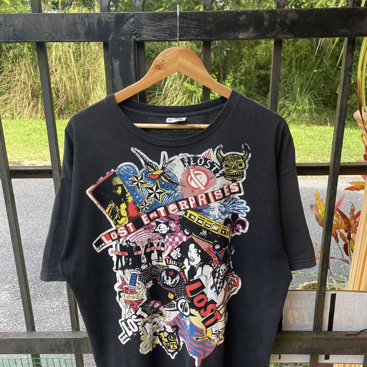 Lost Enterprises × Welcome Skateboards 🔥Lost Enterprises Search Destroy Skate Punk Sun Faded Tee Size US XL / EU 56 / 4 - 3 Thumbnail