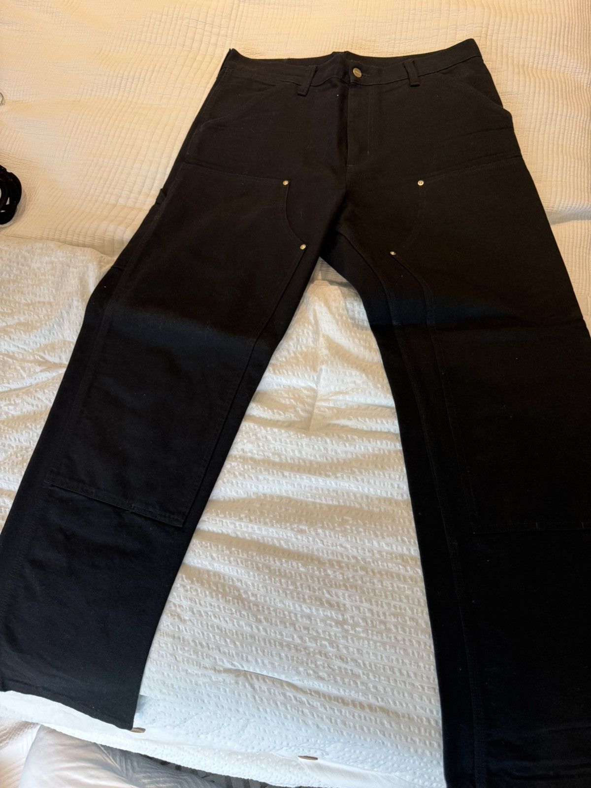 Carhartt CARHARTT black double knee pant Size US 32 / EU 48 - 1 Thumbnail