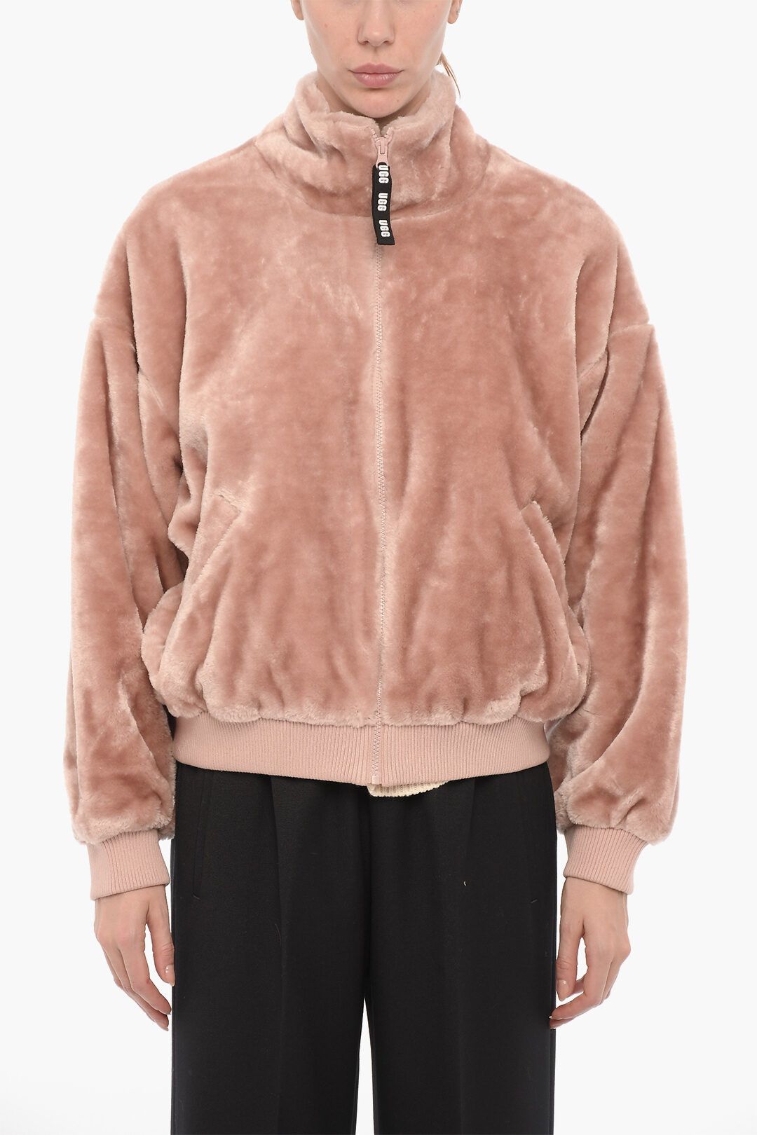 Ugg og1mm0824 Laken Jacket With Zip Closure in Beige Size L / US 10 / IT 46 - 1 Thumbnail