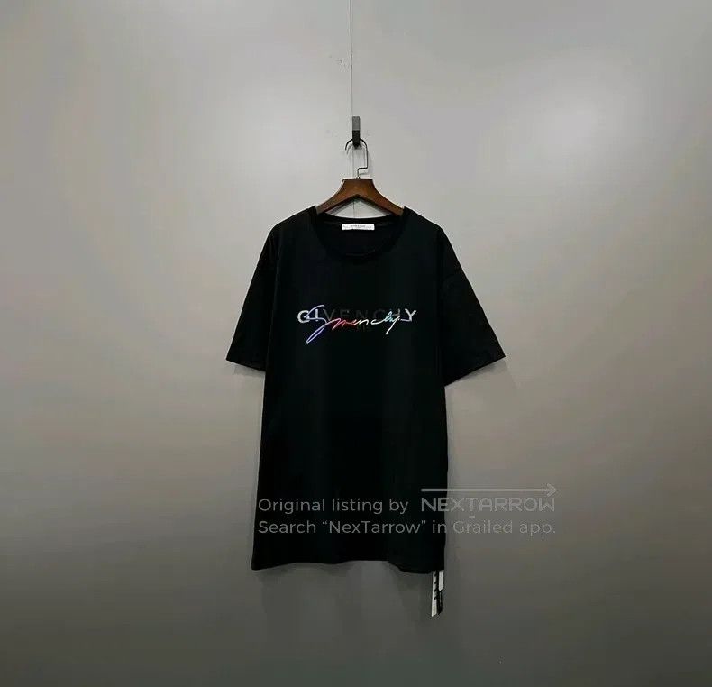 Givenchy Givenchy Black Color Thread Embroidery Logo Short Sleeve Size US XL / EU 56 / 4 - 1 Thumbnail