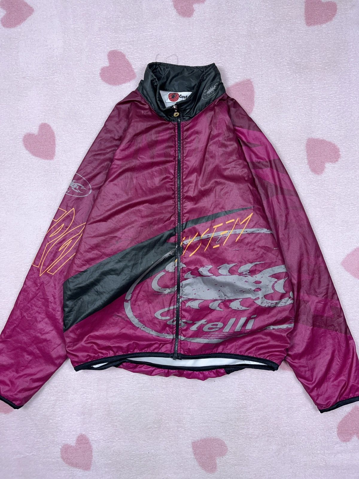 Vintage ➕ vintage castelli Italy racing jacket energy rave style y2k Size US L / EU 52-54 / 3 - 1 Thumbnail
