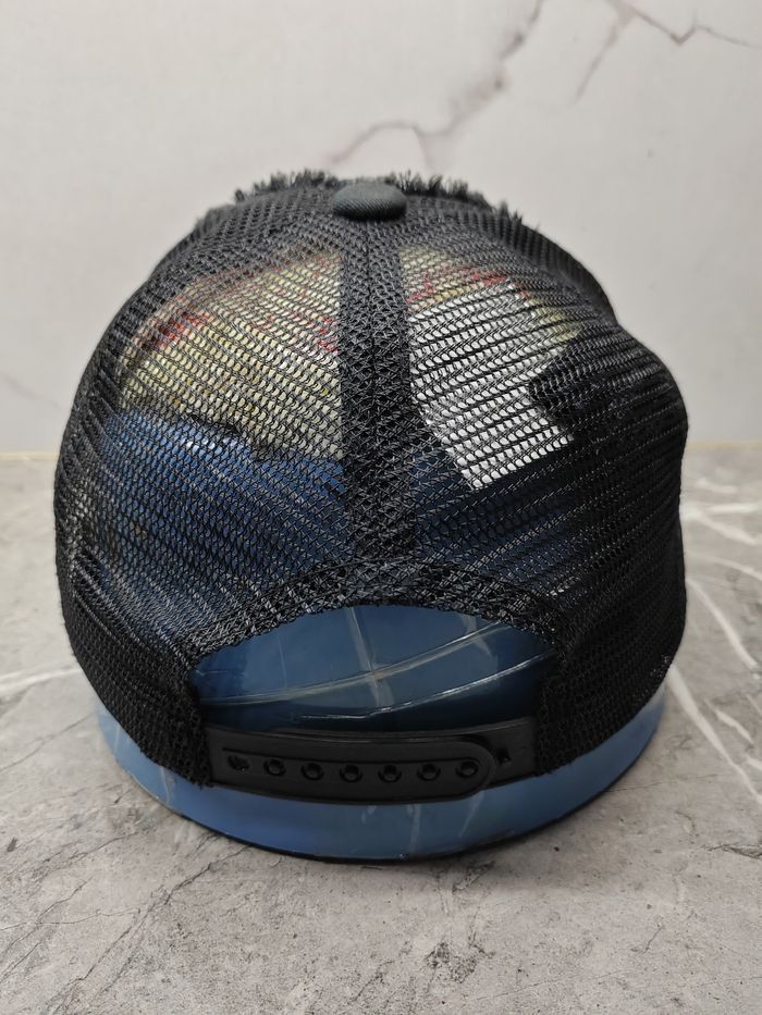 Vintage Vintage 1piu1uguale3 Distressed Style Trucker Hat Cap Size ONE SIZE - 5 Thumbnail