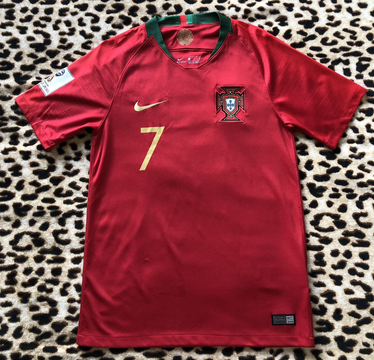 image of Cristiano Ronaldo Portugal Fifa World Cup 2018 in Red, Men's (Size Small)