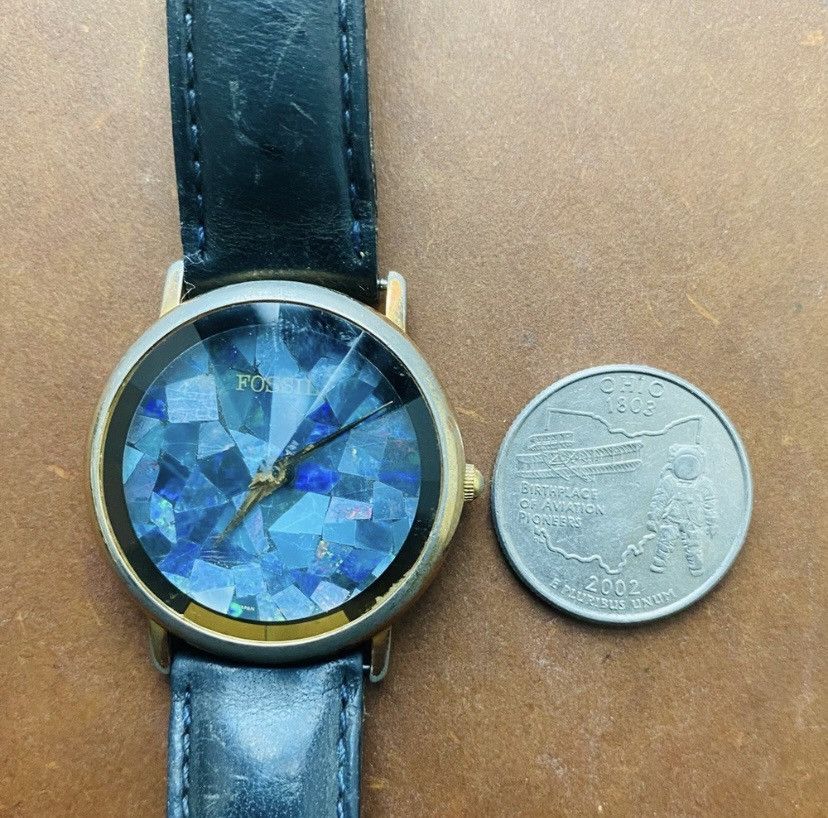 Fossil 1980’s SHATTERED FOSSIL ABALONE WATCH Size ONE SIZE - 6 Thumbnail