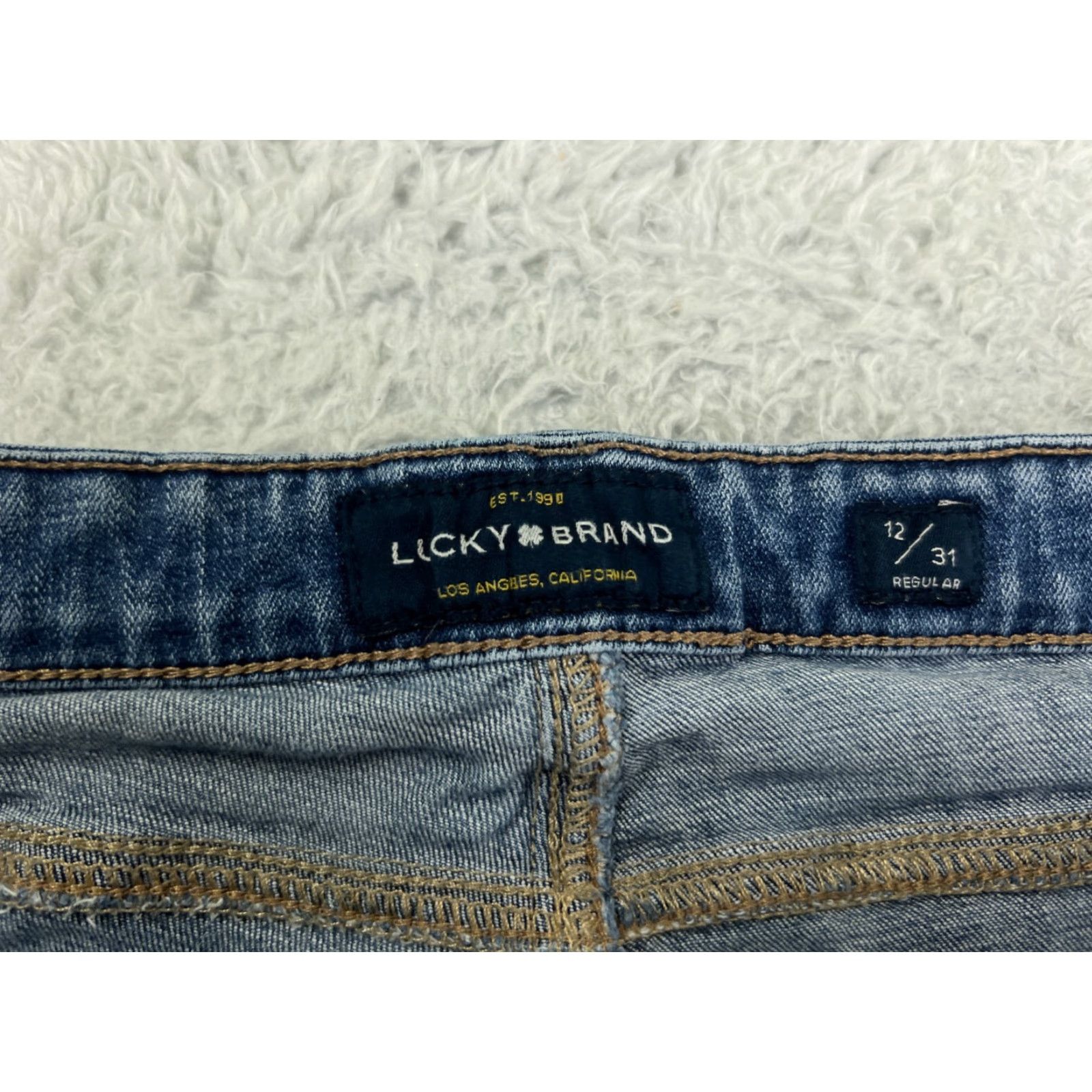 Lucky Brand Lucky Brand Pants Womens 12 Blue Denim Bootcut Low Rise Medium Wash 28x28 Size 34" / US 12 / IT 48 - 3 Thumbnail