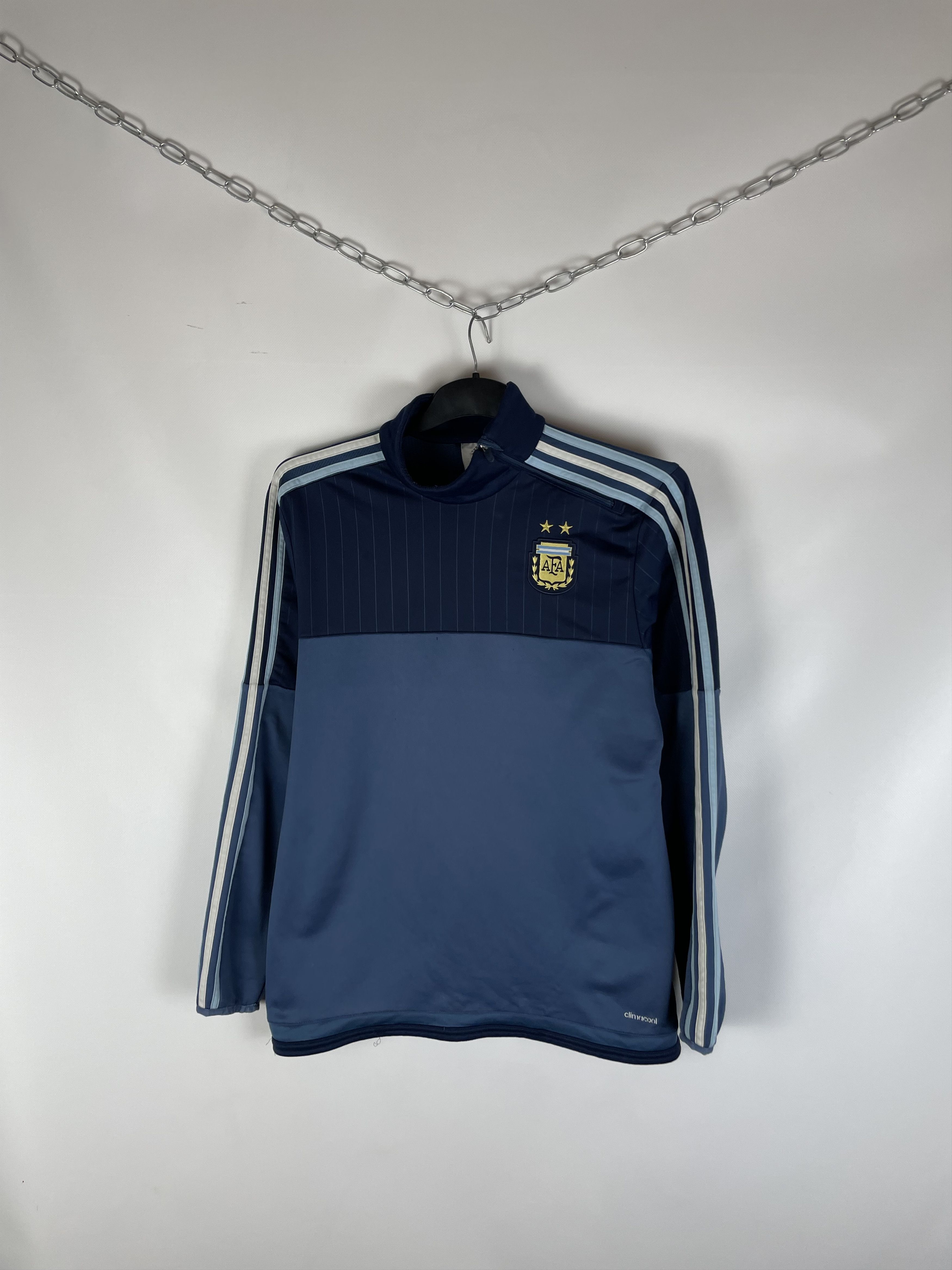Adidas Argentina Team 2014 Longsleeve Training Soccer Jersey Top Size US M / EU 48-50 / 2 - 2 Thumbnail