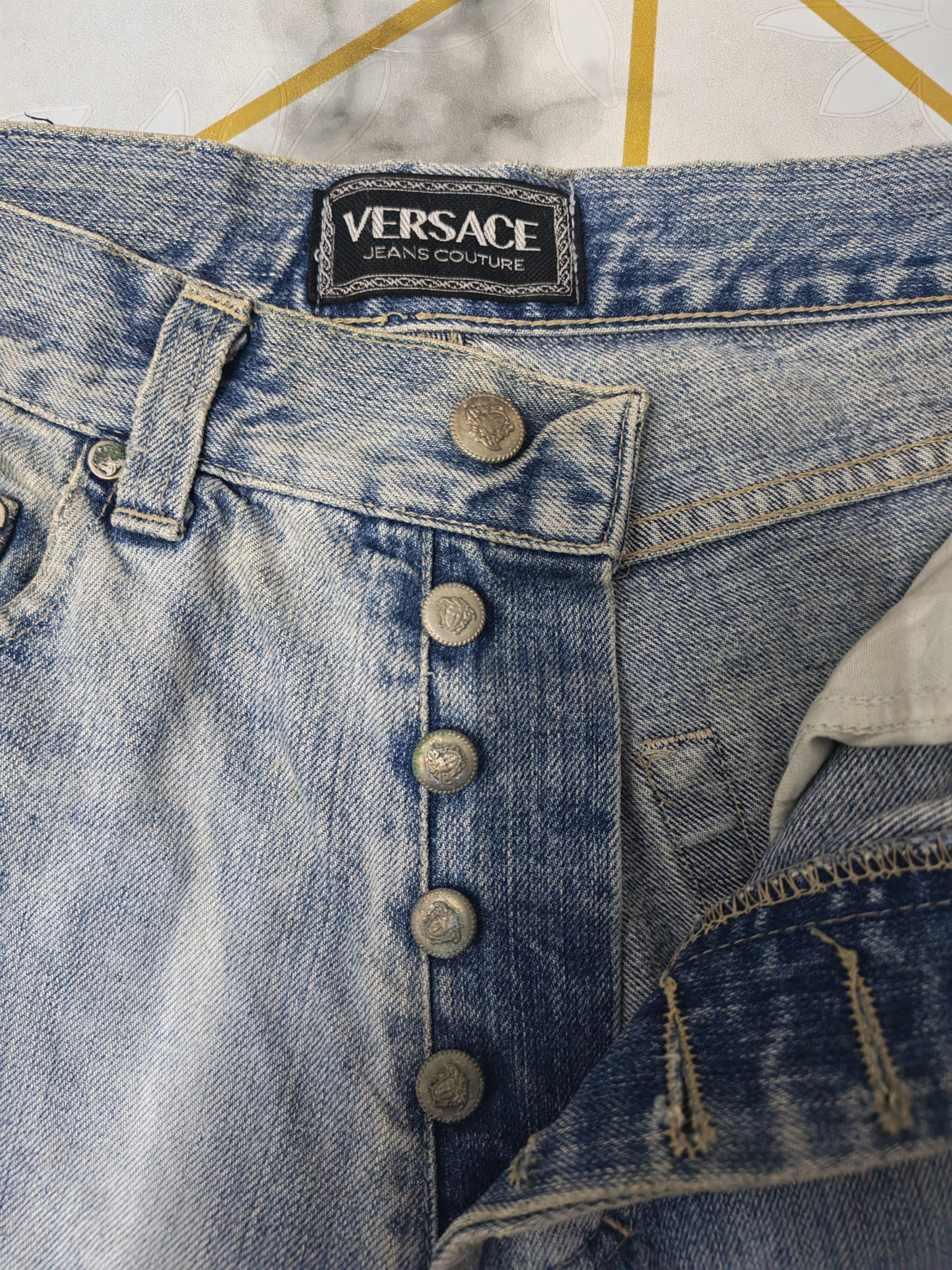 Versace Versace Jeans Couture Light Wash Denim Pants Size US 32 / EU 48 - 7 Thumbnail