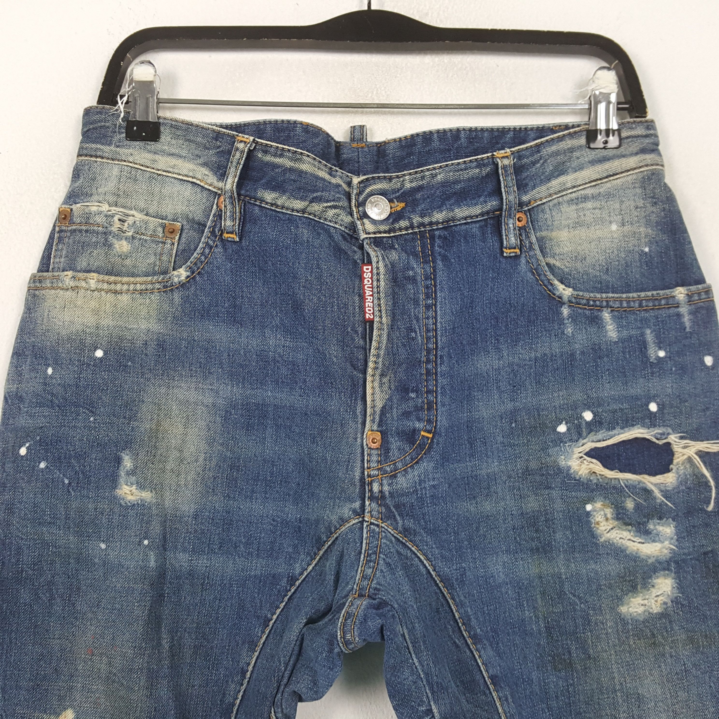 Dsquared2 Dsquared2 Italian Brand Distressed Jeans RR10 Size US 32 / EU 48 - 2 Thumbnail