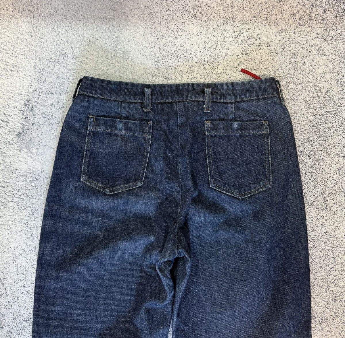 Prada Prada Women’s Jeans Dark Indigo Blue Red Tab Size 42IT Italy Size 28" / US 6 / IT 42 - 8 Thumbnail
