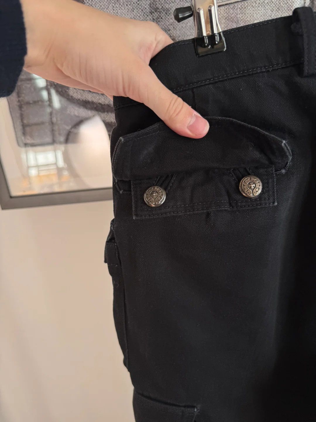 Chrome Hearts 🚭 GRAIL 🚭 90's FLEUR CARGO DOUBLE KNEE 8-POCKET CARGO PANTS Size US 34 / EU 50 - 9 Thumbnail