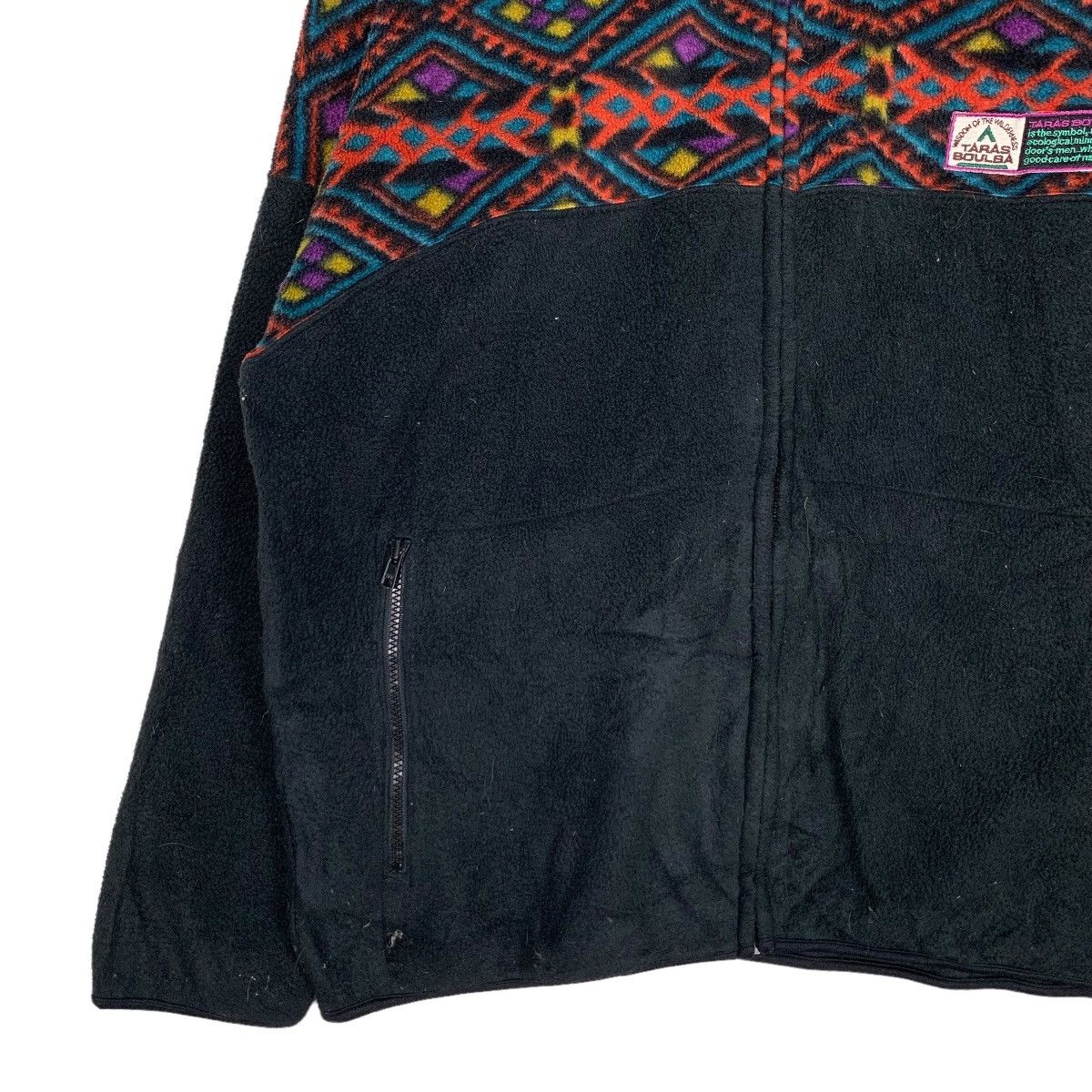 Japanese Brand TARAS BOULBA Polartec Motif Design Fleece Jacket #0433-C20 Size US L / EU 52-54 / 3 - 3 Thumbnail
