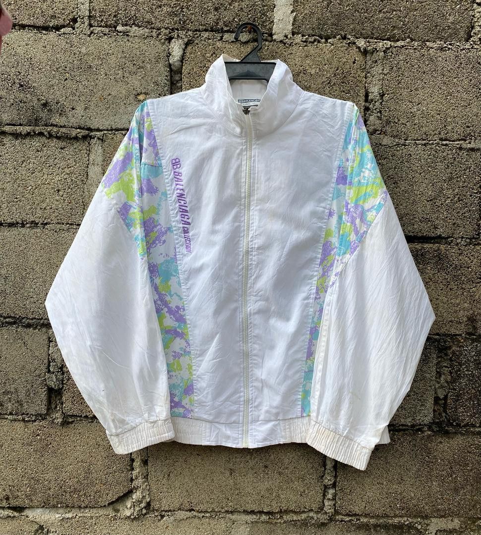 Balenciaga × Vintage Rare Vintage 90s🔥 Balenciaga Paris Full zipper Jacket Size US L / EU 52-54 / 3 - 1 Thumbnail
