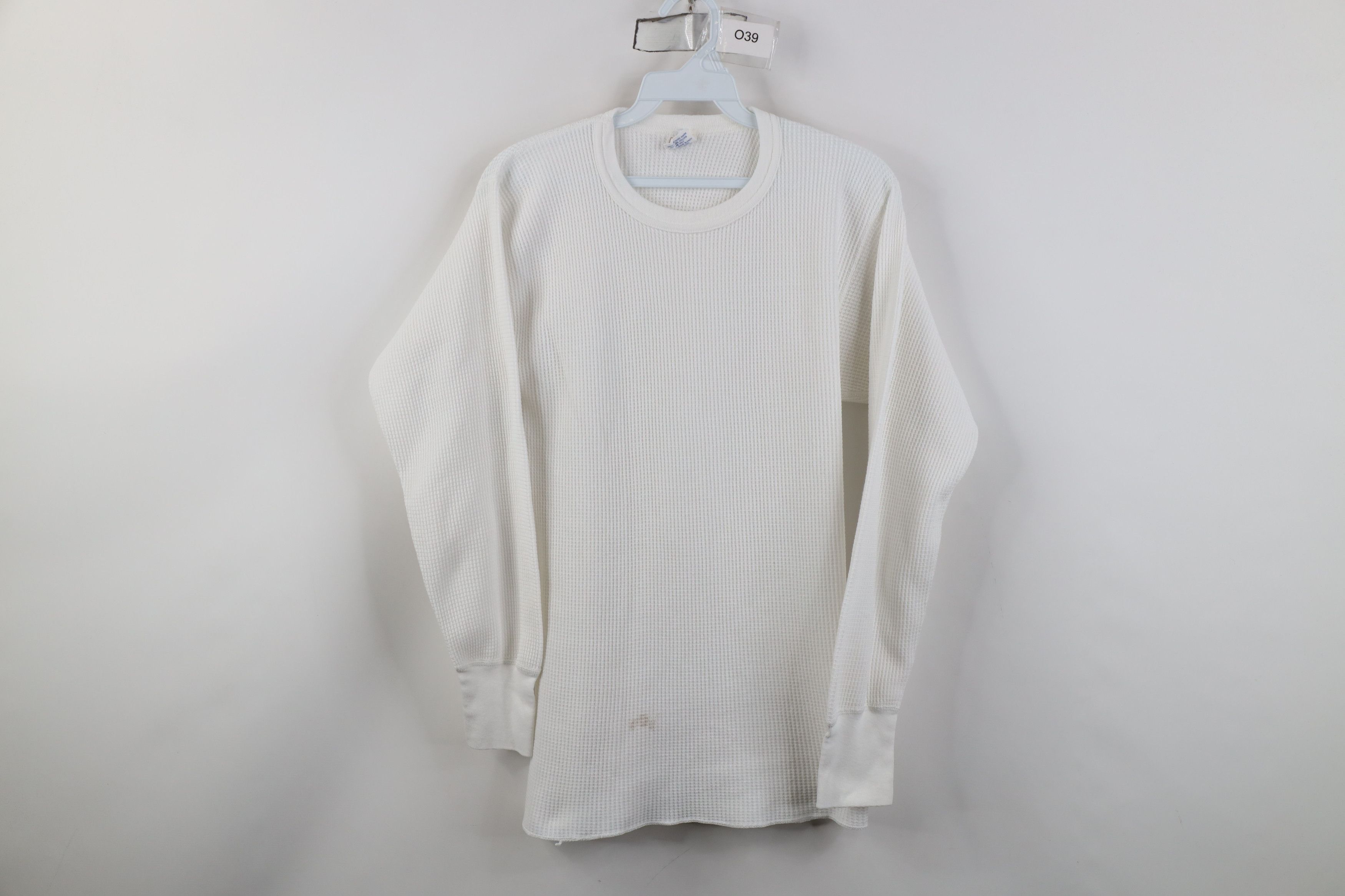 Vintage Vintage 90s Streetwear Waffle Knit Long Sleeve T-Shirt USA Size US XL / EU 56 / 4 - 1 Thumbnail