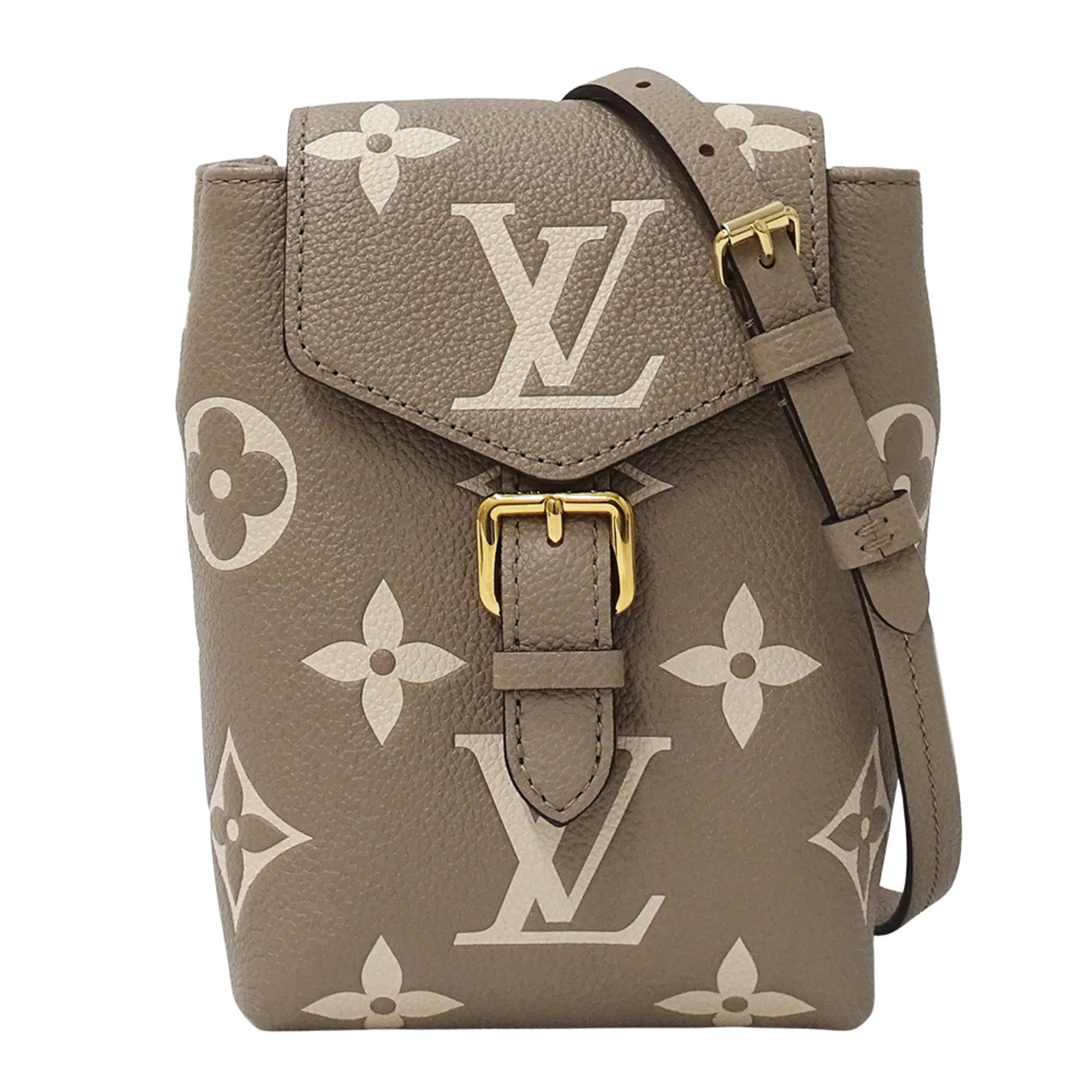 Louis Vuitton Louis Vuitton Bicolor Monogram Empreinte Handbag Women's Brand Backpack Tiny Tourtrell Cream M80738 Beige Mini Size ONE SIZE - 1 Thumbnail