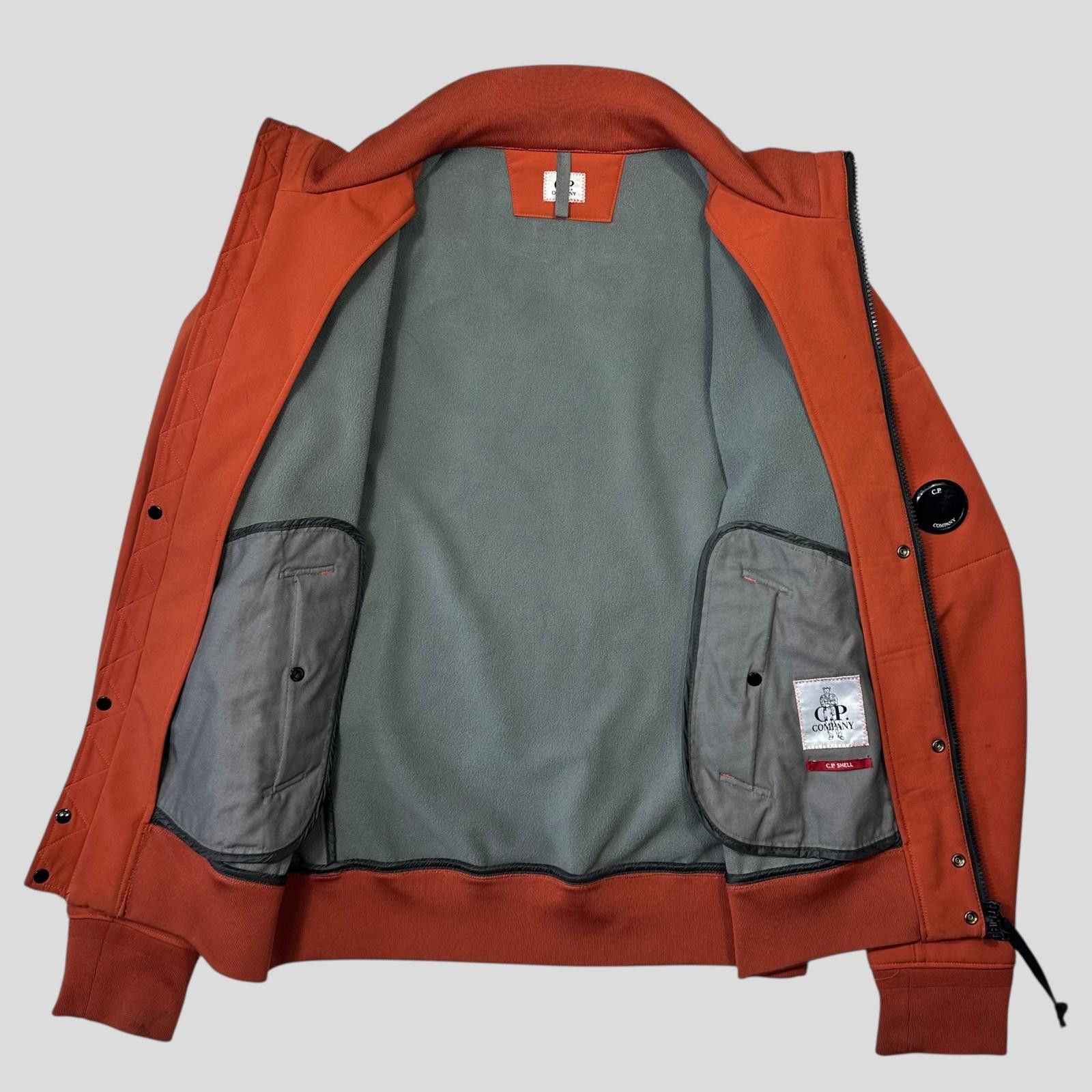 C.P. Company CP Company Orange Soft Shell Lens Bomber Jacket - IT50 (M) Size US M / EU 48-50 / 2 - 3 Thumbnail