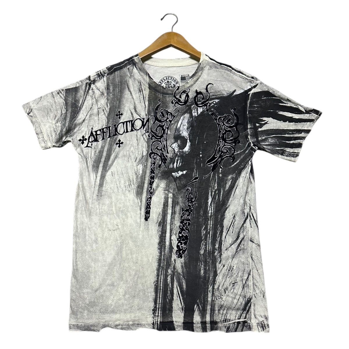 Affliction Vintage Affliction skull tshirt Size US M / EU 48-50 / 2 - 1 Thumbnail