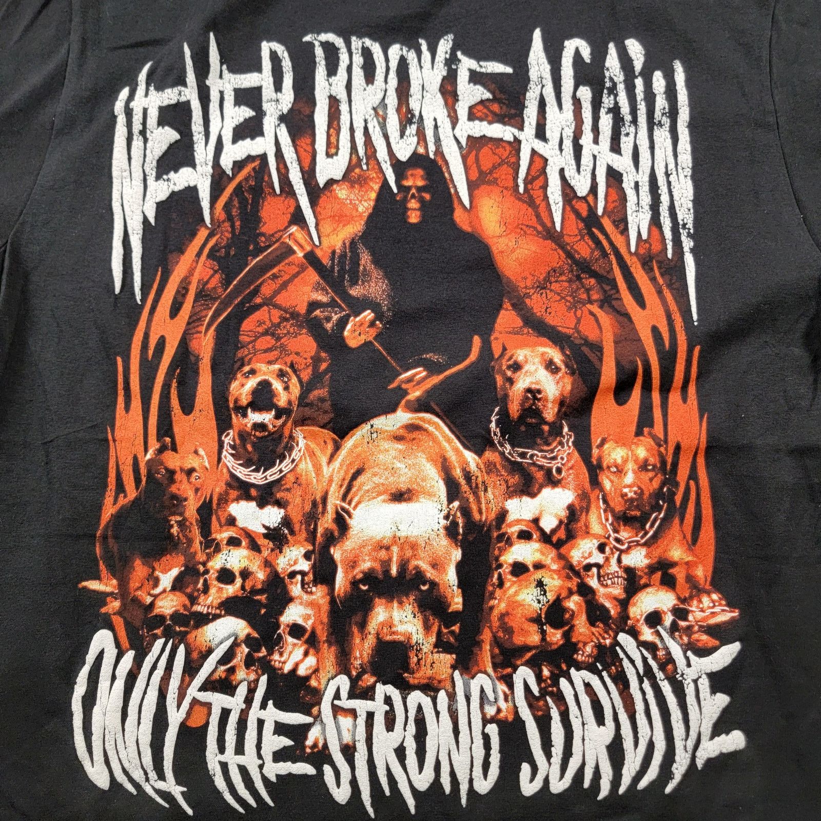 NBA Never Broke Again Only the Strong Survive Tee Black Sz L Size US L / EU 52-54 / 3 - 3 Thumbnail