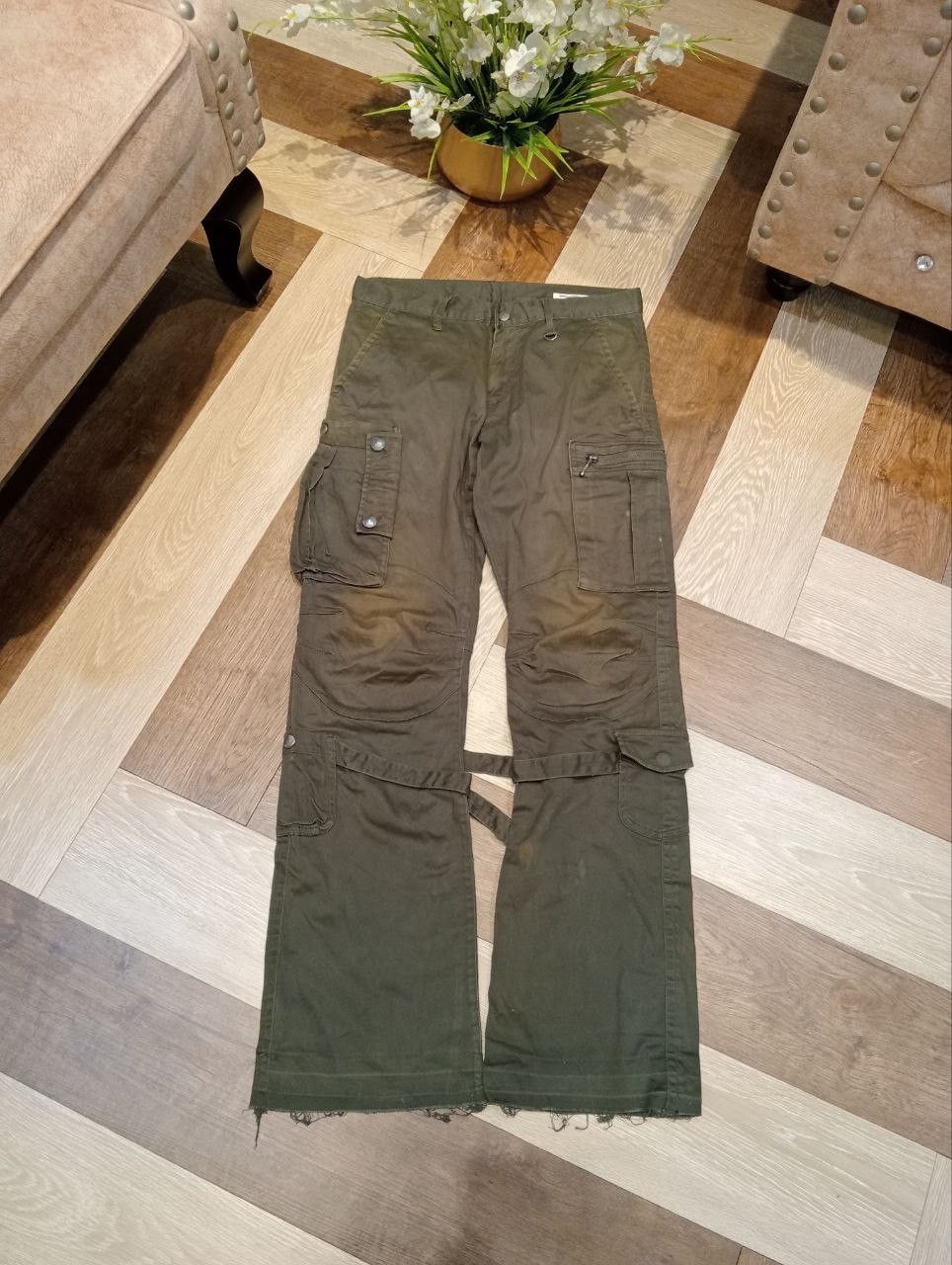 semanticdesign SEMANTIC DESIGN FADED GREEN BANDAGE PANTS Size US 31 - 1 Thumbnail